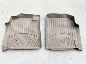 2005 - 2007 Toyota Sequoia TAN WeatherTech Front Seat Premium Floor Liner Mats - Foto 1 di 6