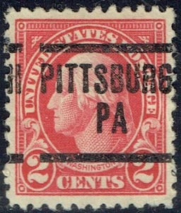 1922 2c Washington precancel f/PITTSBUGH PA 554-204 Nice stamp! - Picture 1 of 1