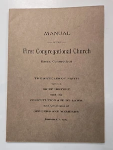 Manual of the First Congregational Church, Essex, Connecticut, 1923 - Picture 1 of 7