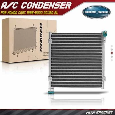 交流电冷凝器带支架适用于本田思域 1996 - 2000 Acura EL 1997 - 2000 L4 1.6L — 第 1/4 张图片