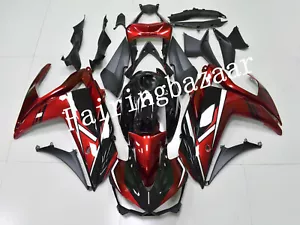 Fit for 2015-18 YZF R3 R25 Candy Red Black ABS Injection Bodywork Fairing Kit - Picture 1 of 7