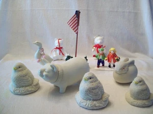 Vtg. Dept 56 figurines Snow Babies & Animals - Picture 1 of 4