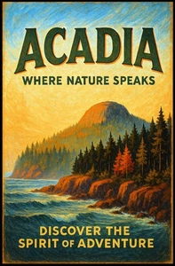Acadia Where Nature Speaks Poster - Picture 1 of 12