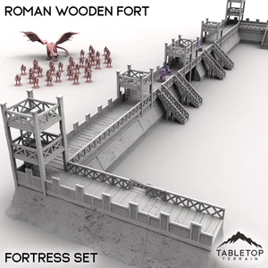 Roman Wooden Fort - Fantasy DND Dungeons and Dragons - Picture 1 of 10