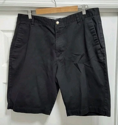 Volcom Chino Shorts Men's Size 36 Black Cotton Casual Pockets Comfort Logo - Image 1 of 4