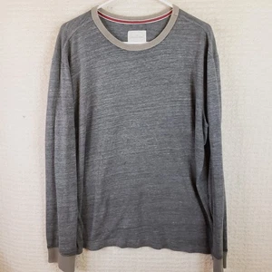 Greatland Thermal Crewneck Shirt Men’s XL Gray With Multicolor Collar Trim - Picture 1 of 13