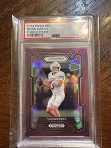 2024 Prizm Draft Picks Quinn Ewers Rated Prospect Purple Prizm /75 PSA 9 #191 - Picture 1 of 4