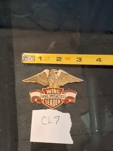 VINTAGE DRAG SPECIALTIES WING LEADER BIKER EMBLEM MOTORCYCLE - Picture 1 of 3