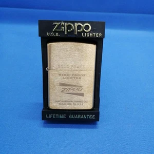 Encendedor de aceite Zippo LATÓN MACIZO - Imagen 1 de 5