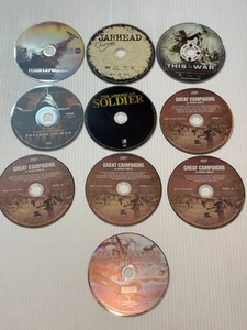 DVD Disc Only Lot Bundle 10-Piece History Movies Films War Military Combat Army - Picture 1 of 6