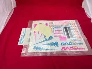 Traxxas 1713 RADICATOR fluorescent DECAL SHEET decals stickers NEW sealed RARE - Picture 1 of 3