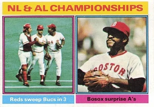 1976 Topps - Johnny Bench, Tony Pérez, Luis Tiant #461, excelente estado - Imagen 1 de 2