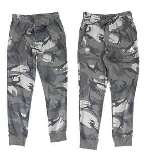 Leeds United Men's Trousers adidas Football Black Camo Pants - New - Picture 1 of 6