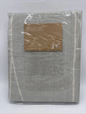 Cortina de ducha West Elm Viewpoint en verde salvia suave 72”x74” ¡NUEVA! 100% algodón Foto 1 de 3