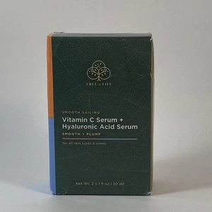 Tree of Life Vitamin C Serum & Hyaluronic Acid Serum, Smooth Plump Exp 08/2027 - Picture 1 of 4