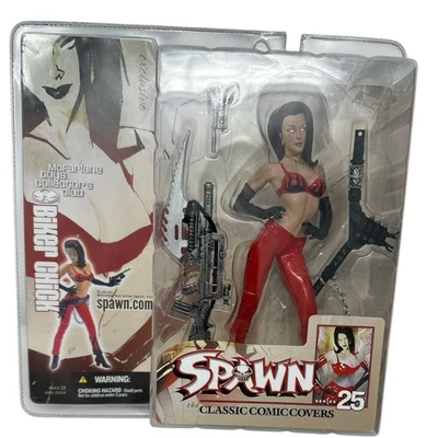 McFarlane 2004 Spawn S 25 Clásico Cómic Motociclista Chica Coleccionista Club Caja Sellada Foto 1 de 3