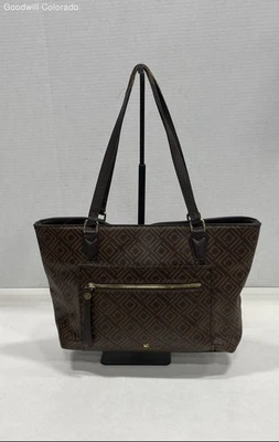 Liz Claiborne Jess Brown Leather Top Handle Bag - Image 1 of 4