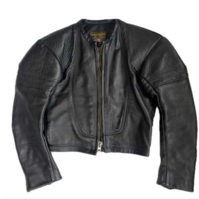VANSON ONE STAR OLD TALON 36 Black Leather Riders Jacket Vintage - Image 1 of 4