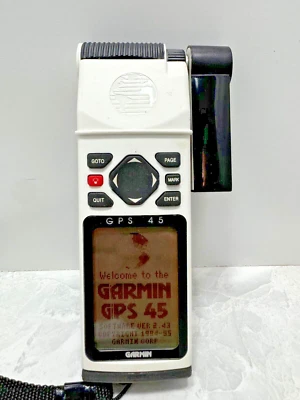 GARMIN MARINE GPS 45 PERSONAL NAVIGATOR - MOBILE HIKING BIKING GEOCACHING WORKS - Image 1 of 4