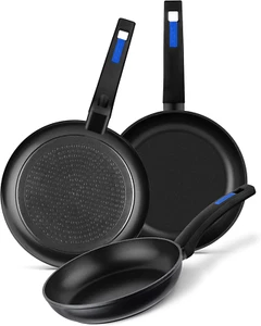 Martin Berasategui geschmiedete Aluminium Bratpfannen, 3er Set, schwarz, 26 cm, Packung - Bild 1 von 6