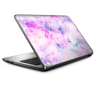 Laptop Skin Wrap Universal for 13 inch - Pastel Crystals pink purple pattern