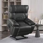 Power Lift Recliner Chair w/ Heat and Massage for Elderly PU Leather