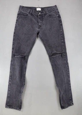 Pantalones de mezclilla Fear Of God Fourth Collection 2015-2016 negros para hombre talla 32x32 cremallera al tobillo Foto 1 de 4