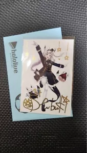 Tarjeta postal limitada firmada a mano Hololive Shirakami Fubuki cumpleaños 2020 - Imagen 1 de 1