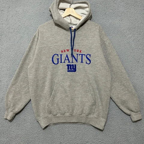 New York Giants Hoodie Men's Large Gray Pullover NFL Football Cover