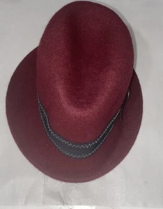 Sombrero Goorin Bros Granate Mujer Pequeño Lana Nueva - Imagen 1 de 8