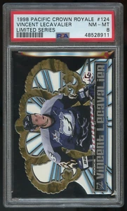 1998 Pacific Crown Royale Die Cut #124 Vincent Lecavalier PSA 8 - Picture 1 of 2