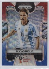 2018 Panini Prizm World Cup Red and Blue Wave Prizm Lucas Biglia #7