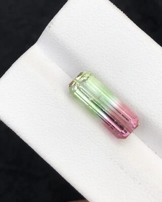 5.60-Cts Rare Bi Color Tourmaline Faceted Loose Gemstone From Afghanistan - Image 1 of 4