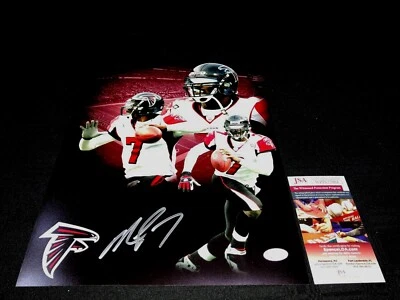 MICHAEL VICK ATLANTA FALCONS SIGNED 11X14 SPECIAL PHOTO JSA WITNESS COA  - Image 1 of 2