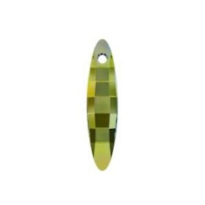 Ellipse pendants Swarovski® 6470 Crystal (001) Iridescent Green (IRIG) 40mm