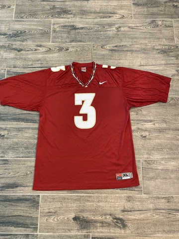 Men's Authentic Nike FSU Florida State Seminoles #3 Football Jersey XL Rare Cover