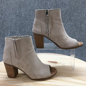 Stivaletti Toms donna 8,5 Maiorca grigio casual punta aperta blocco comfort - Foto 1 di 18