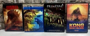 ( Lot of 4 ) Monster Movies on DVD/Blu-Ray Featuring King Kong, Godzilla & More! - Picture 1 of 9