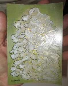 Original Polish Expressionist Small Painting Szafranska - Picture 1 of 7