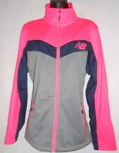 New NB New Balance sports jacket Grey/Bright pink XL UK14/16 RRP £79 - Picture 1 of 5