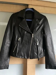 Chaqueta de motociclista de cuero ALLSAINTS Dalby talla US/4 - Imagen 1 de 6