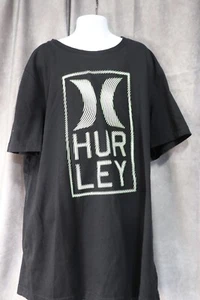 Hurley Youth Boy's Black Short Sleeve Hurley Graphic Print T-Shirt Size 18/20 - Picture 1 of 3
