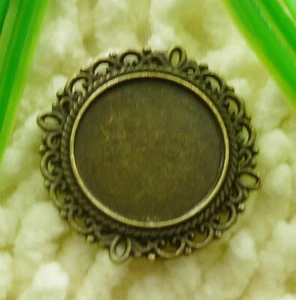 60 piezas conectores de marco redondo enchapados en bronce 31MM S2056 HÁGALO USTED MISMO fabricación de joyas - Imagen 1 de 6