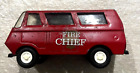 Vintage TONKA Fire Chief Original Red Cargo Van 5 inches long