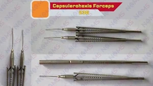 Instrumento quirúrgico reutilizable fórceps de capsulorretiniana oftálmica 23G - Imagen 1 de 15