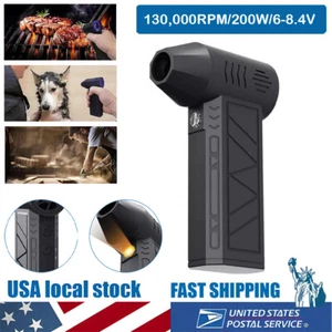 Mini Air Blower With Extra Nozzle 13w RPM Turbo Jet Fan Blowing Dust Dryer - Picture 1 of 9