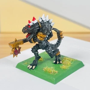 Warhammer Seraphon Lizardmen Saurus with Spikes Oldblood Scar Veteran Lord Metal - Picture 1 of 8
