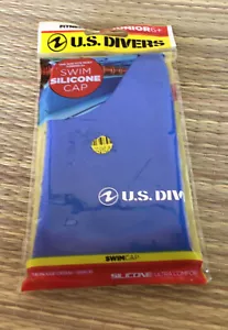 SWIM U.S. DIVERS Junior 6+ Swim cap silicone Royal Blue Aqua Lung Product - Picture 1 of 3
