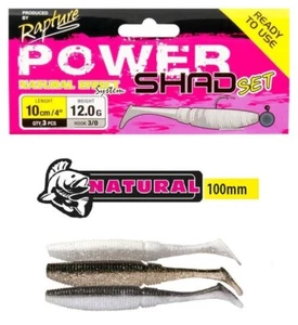 RAPTURE - POWER SHAD SET - NATURAL 100mm - confezione da 3 pezzi - Imagen 1 de 4