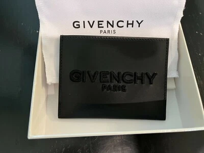 Estuche Portatarjetas Givenchy Paris 100% AUTÉNTICO NUEVO Negro Foto 1 de 3